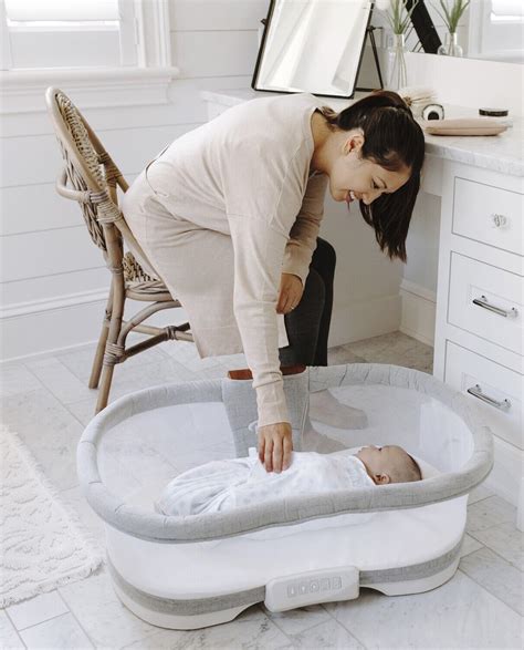 Buy HALO Luxe Next Gen Swivel Sleeper Bassinet Infant Baby Crib Dove ...