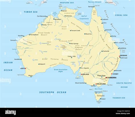 Australian Landscape Map
