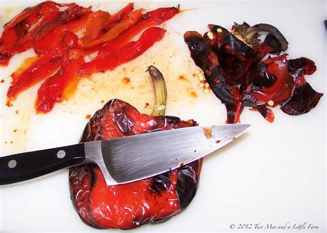 Two Men and a Little Farm: OVEN ROASTING RED PEPPERS