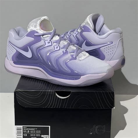 KD 17 Nike basketball trainers. Purple and white.... | Depop ...