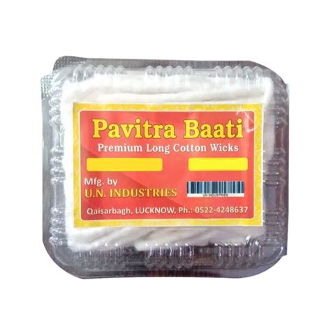 Generic Cotton Wicks Rui Batti Round Big Size White Pack of 10 Packets ...