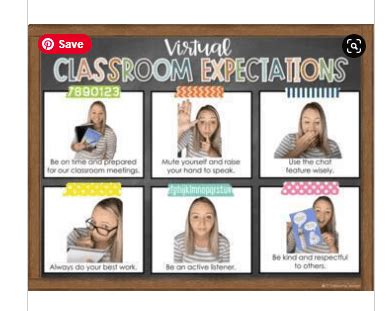 Image result for Virtual Class Rules Elementary