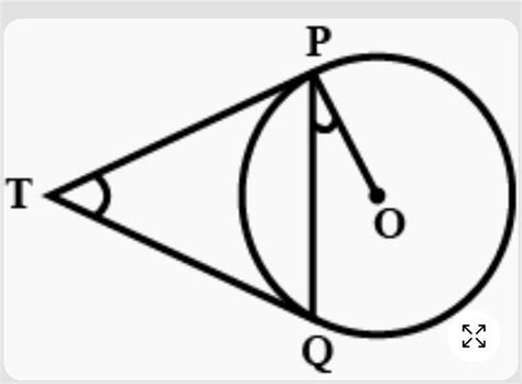 3Two tangents TP and TQ are drawn to a circle with centre O from an ...
