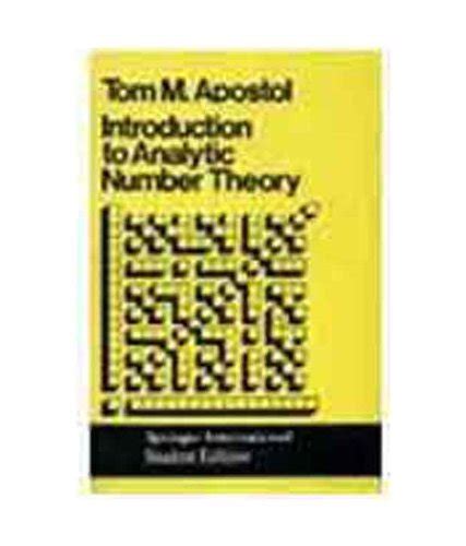 Introduction To Analytic Number Theory : T M Apostol: Amazon.in: Books