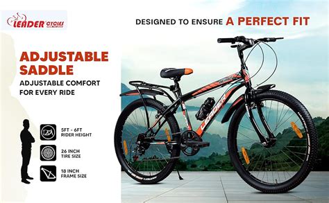 Buy Leader Rigid Suspension Beast 26T IBC Premium 7 Speed Cycle for Men ...