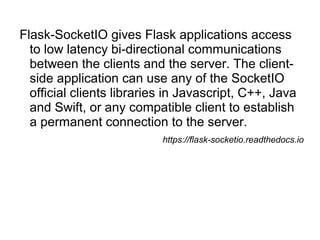 Image result for Python WebSockets Flask Socket.io