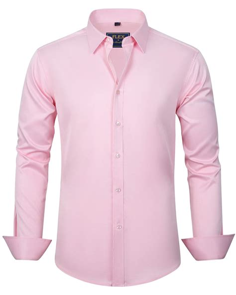 Alimens & Gentle Men's Stretch Wrinkle-Free Dress Shirts Long Sleeve ...