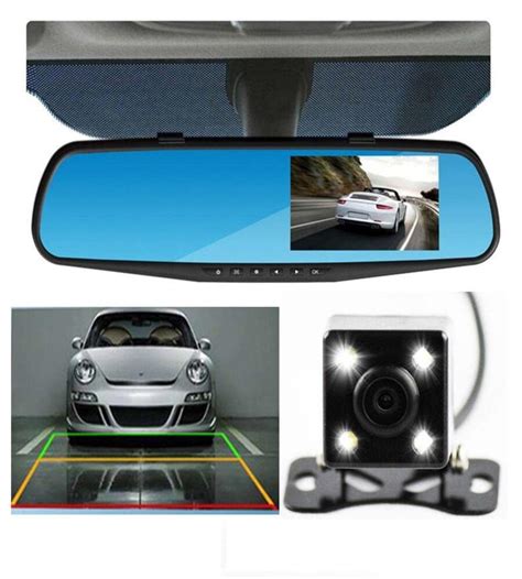showkah® Vehicle Blackbox DVR Car Mirror Camera 1080P Dual Dash Camera ...