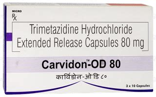 Carvidon Od 80 Mg Capsule 10 - Uses, Side Effects, Dosage, Price | Truemeds