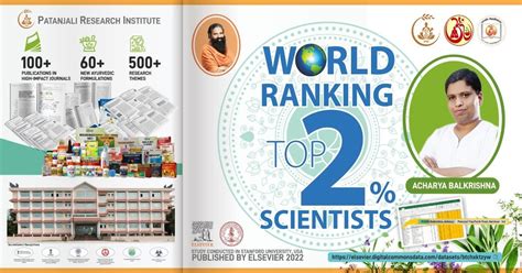 Acharya Balkrishna enlisted among top 2% scientists across world in a ...