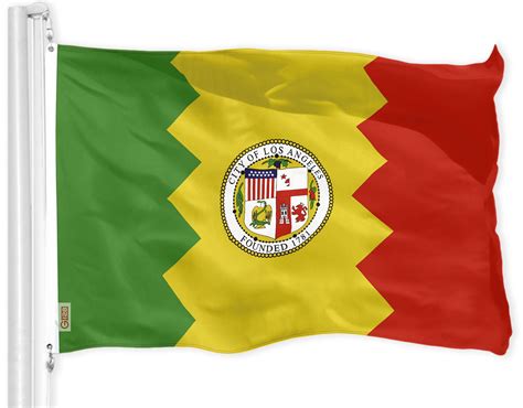 G128 – Los Angeles City Flag | 3x5 feet | Printed 150D Quality ...
