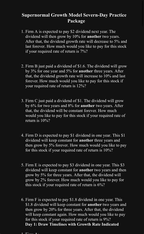 Image result for Supernormal Growth Model Formula