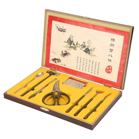 8PCS Lobster Crab Cracker Tools Stainless Steel Seafood Claw Tool Set ...