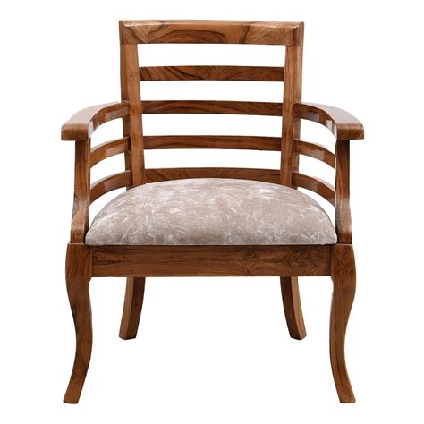 Toledo Teak Wood Arm Chair (Teak)
