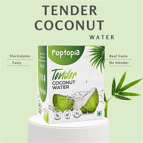 Poptopia Tender Coconut Water Powder Pack of 10