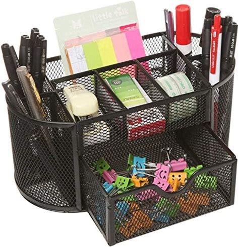 AmazonBasics Mesh Desk Organizer, Black : Amazon.in: Office Products