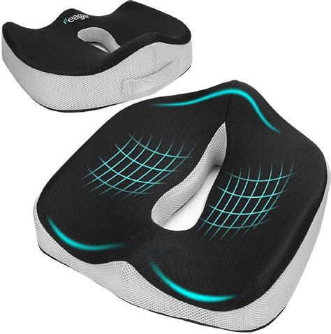 Sisliya Seat Cushion for Office Chair, Coccyx Cushion Reduce Sciatica ...