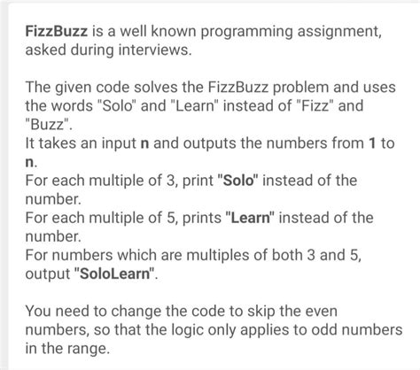 FizzBuzz HackerRank Solution 的图像结果