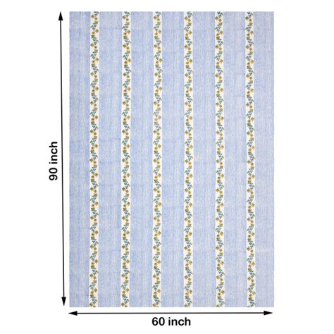 Pure Cotton Table Cloth Rajasthani Hand Block Printed (BLUE LINE ...