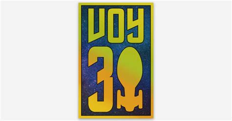 VOY30 GOLD by Radius Designs | Holographic stickers | Sticker Mule India