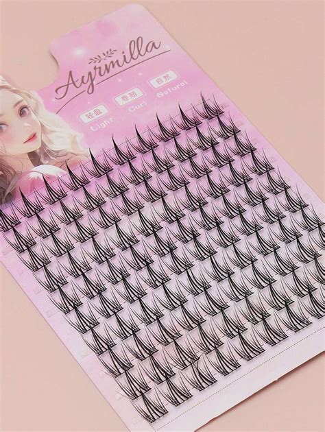 C Curl 100 Pieces Segmented False Eyelashes Cross Wedding Party And ...