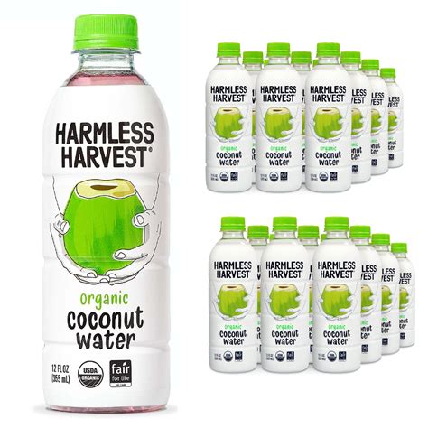 Amazon.com : Harmless Harvest Organic Coconut Water Drink, Hydration ...