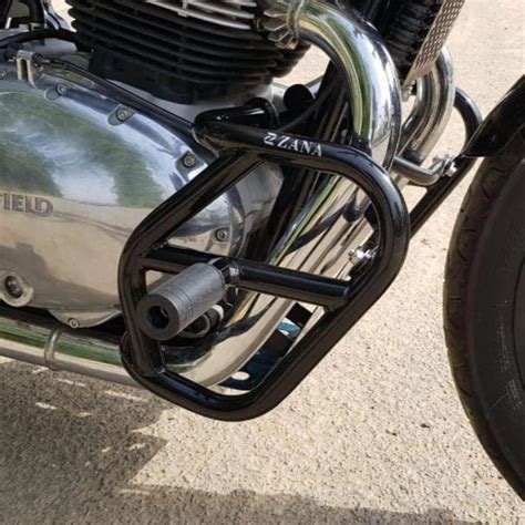 Zana Engine Guard with Sliders for RE Continental GT 650 & Interceptor ...