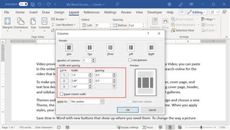 Image result for Create Columns in Text Box Word