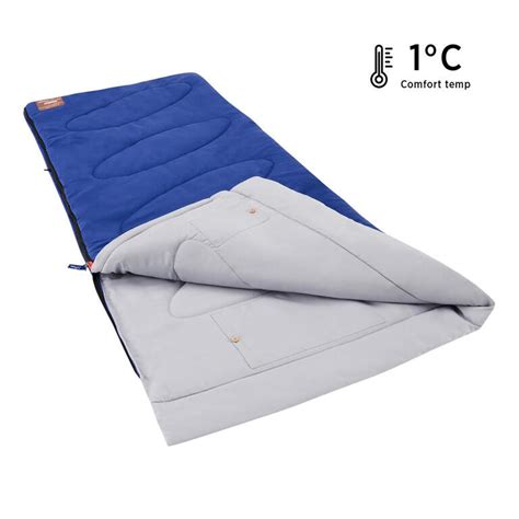 Coleman Lotus L Rectangular Sleeping Bag for Adults | Comfort +13°C ...