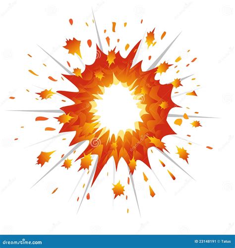 Yellow explosion clip art