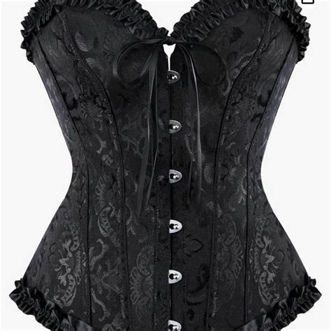 Black lace up corset Size xs (i'm a size 8) worn... - Depop