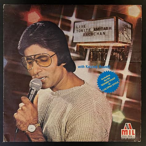 Amitabh Bachchan With Kalyanji-Anandji - Live Tonite (Used Vinyl - VG+ ...