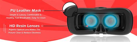 Irusu Monster VR Headset with 40MM HD Lens and in Built Touch Button ...