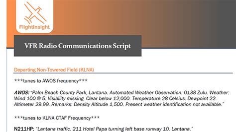 Image result for Flightinsight ATC Script PDF
