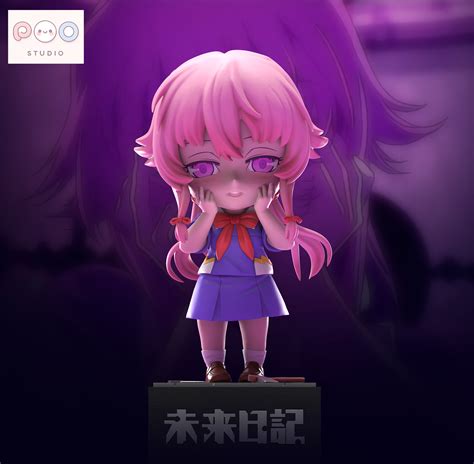 POPO Studio - Future Diary Chibi Yuno Gasai Desktop Ornament - OrzGK
