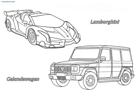 Lamborghini coloring pages - 50 Printable coloring pages