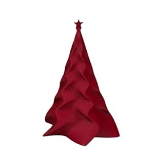 HICHISO Minimalist Red Christmas Tree Décor Showpiece | Modern Holiday ...