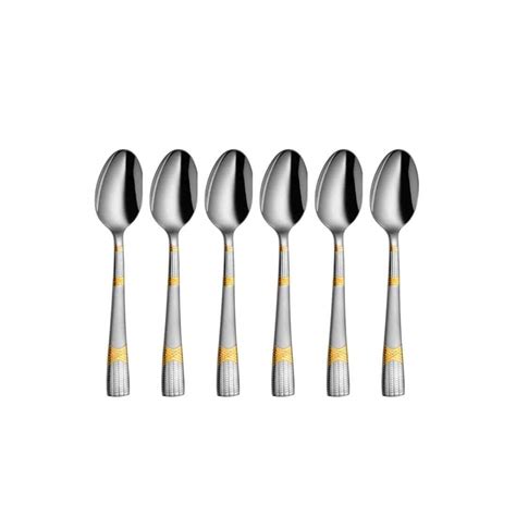 Buy Shri & Sam High Grade Stainless Steel Lush 6 PCS Snack Spoon Online ...