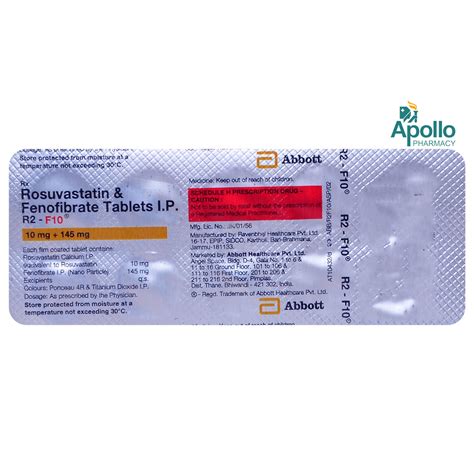 R2-F10 Tablet 10's Price, Uses, Side Effects, Composition - Apollo Pharmacy