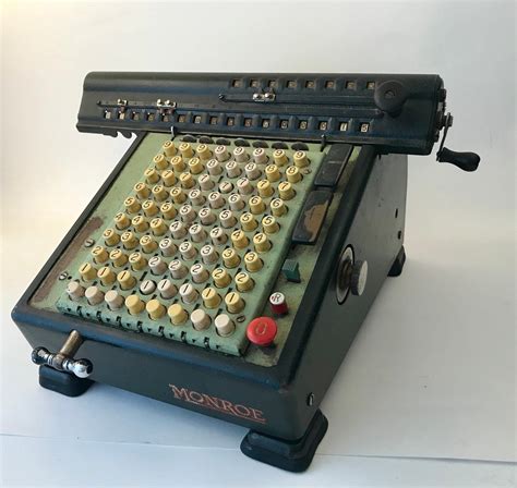 Vintage Monroe High-Speed Adding Calculator. 1920s. Industrial ...