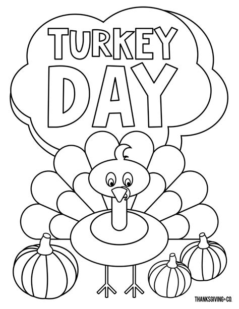 Coloring Pictures Thanksgiving