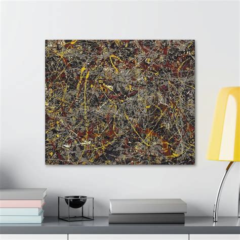 No 5 1948 by Jackson Pollock Art Canvas Gallery Wraps