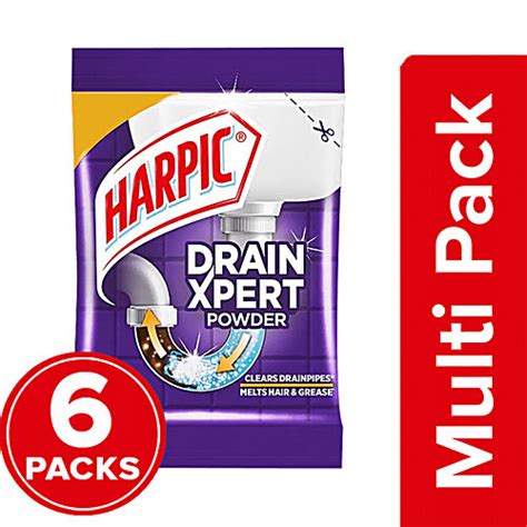 Buy Harpic Harpic DrainXpert Drain Cleaning Powder - Removes Blockages ...