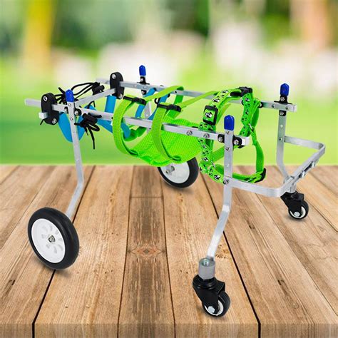 Amazon.com: TREGOO Full Support Dog Wheelchair 4 Wheels, Small/Medium ...