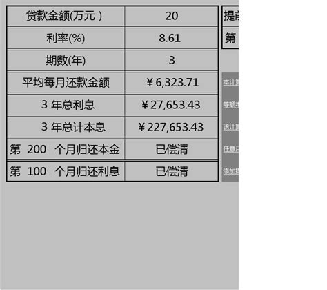 贷款还款自动计算系统excel表格模板下载-包图网