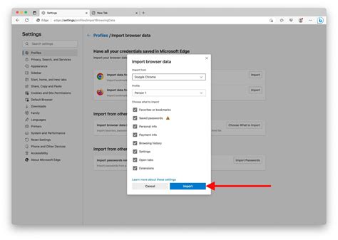 Import Browser Data 的图像结果