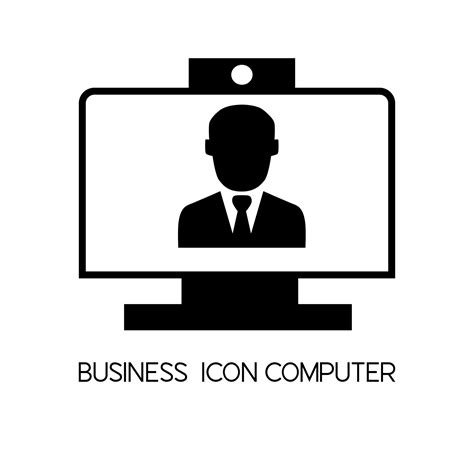 Computer with Business Icon On Screen 的图像结果