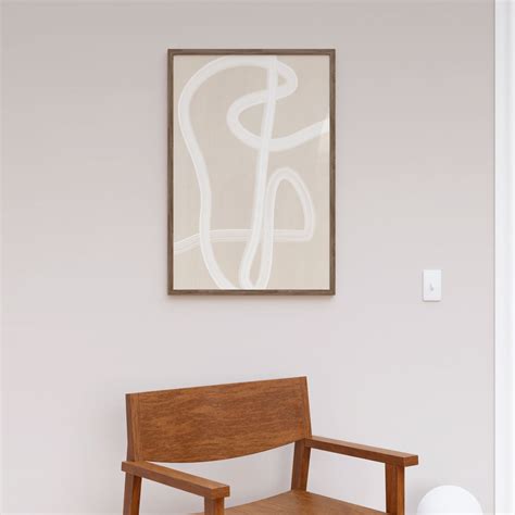 Buy White Brush Stroke Poster No.2 Wall Art Online at Best Price ...