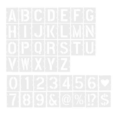 Masteelf 42pcs Alphabet Stencil Painting Stencils Letter Stencils Large ...