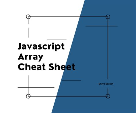Image result for JavaScript Array Methods Cheat Sheet